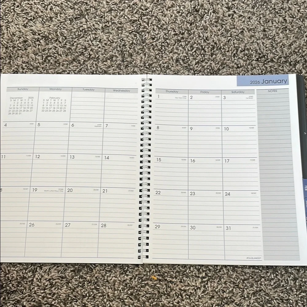At-A-Glance Gray Academic Home Office Planner